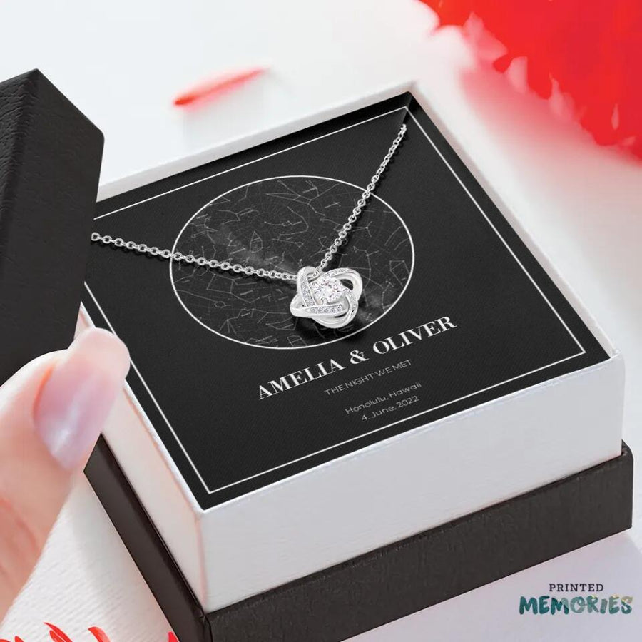 Custom Star Map Necklace UK
