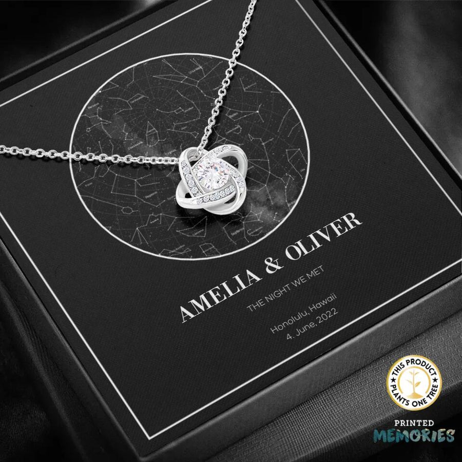 Custom Star Map Necklace UK