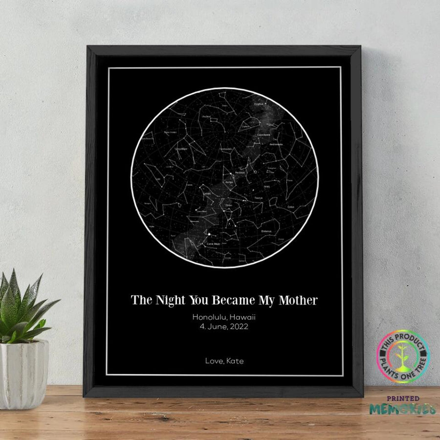 Custom Mothers Day Star Map