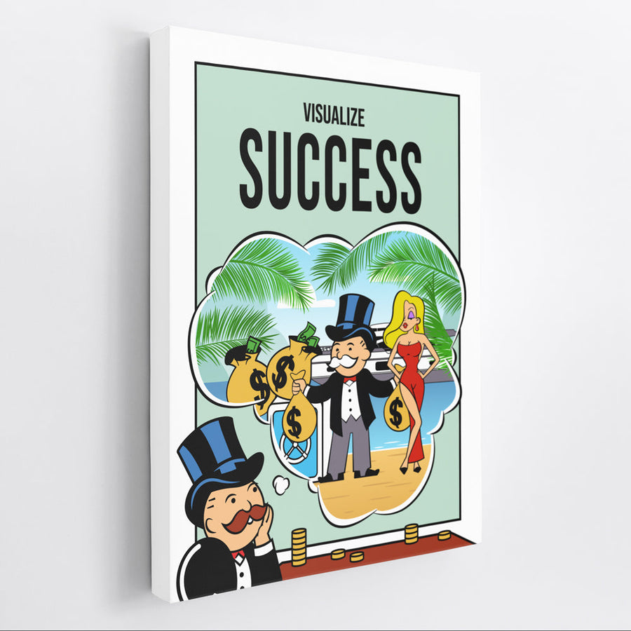 Visualize Success - Monopoly Man Art