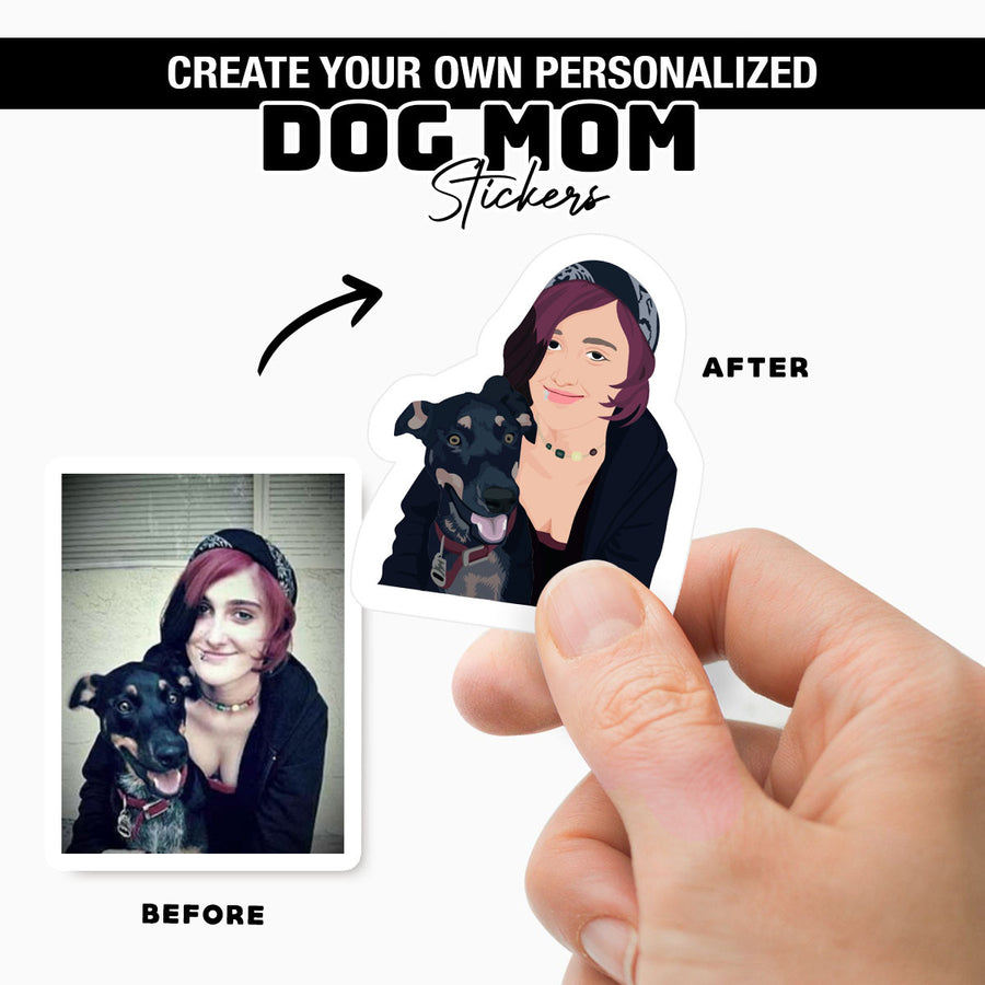 Dog Mom Custom Stickers