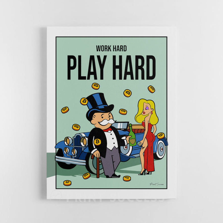 Bitcoin Edition - Work Hard Play Hard