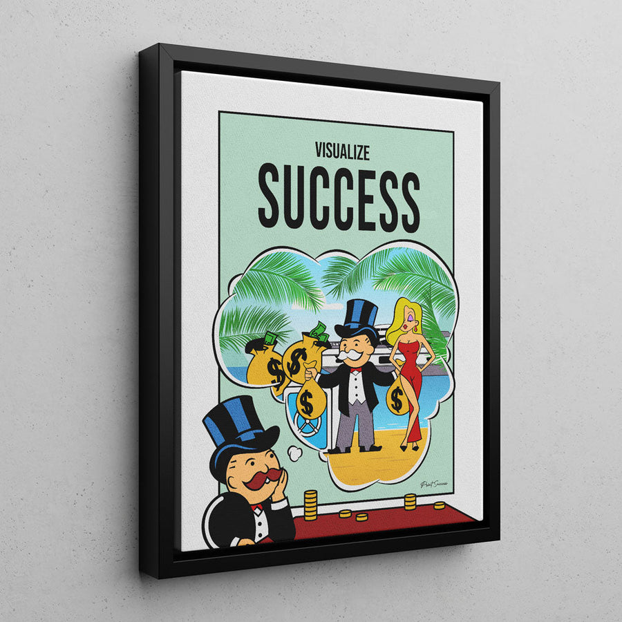 Visualize Success - Monopoly Man Art